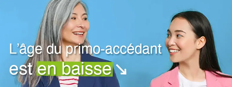 Baisse de l’âge moyen du primo-accédant en France